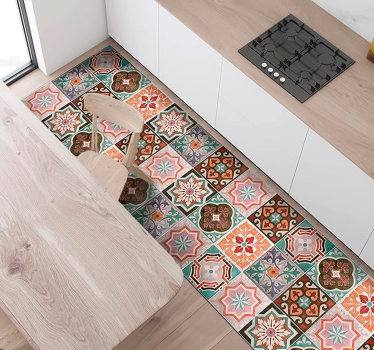 Piastrellisk siciliansk Vinylmatta Mosaik - Tenstickers