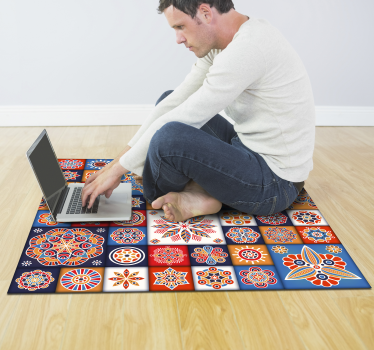 Plattor mosaik vinylmatta - Tenstickers