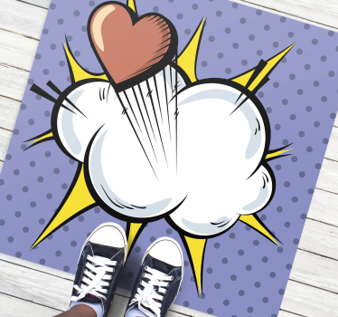 Popkonst komisk retro matta - Tenstickers