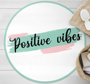 Positiva vibbar Vinylmattor med fraser - Tenstickers