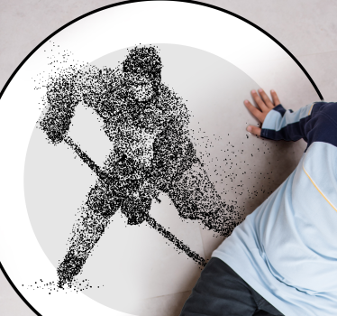 Ritade hockey tonårsmattor för sovrum - Tenstickers