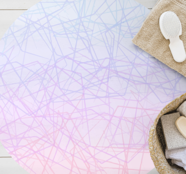 Rosa ombre mosaik vinylgolv - Tenstickers