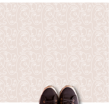 Rosa texturerade mattor i nordisk stil - Tenstickers