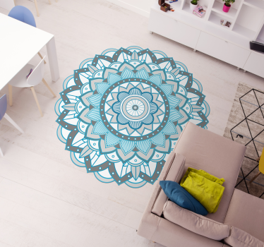 Rund matta vinylmatta - Tenstickers