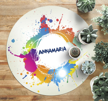 Stänk med namn Vinylmatta Ungdom - Tenstickers