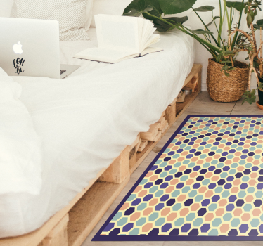 Sexkantig mosaik Vinylmatta geometrisk - Tenstickers