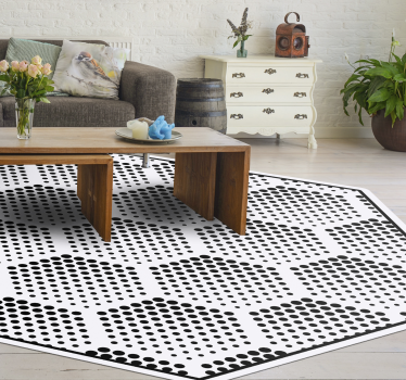 Sexkantiga prickar mönster Vinylmatta geometrisk - Tenstickers