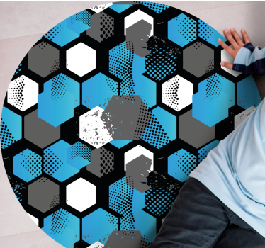Sexkantigt mönsterförstärkning Vinylmatta geometrisk - Tenstickers