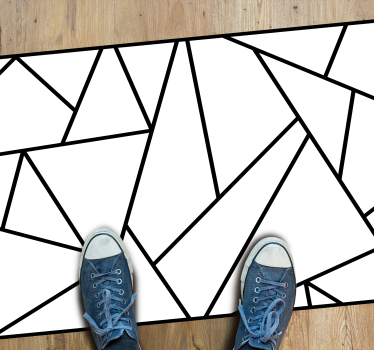 Skarpt vinklat mönster Vinylmatta geometrisk - Tenstickers