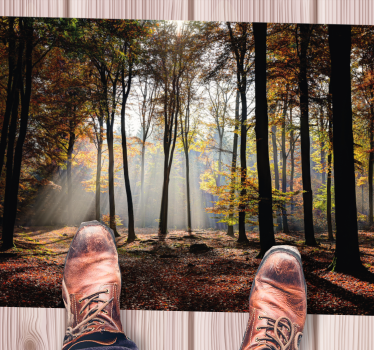 Skogens lugn Vinylmatta natur - Tenstickers