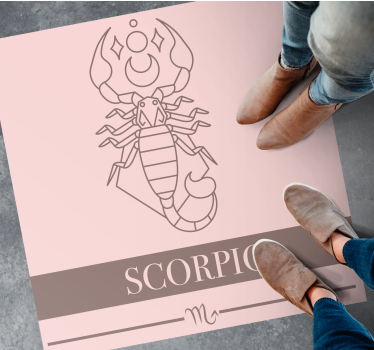 Skorpion zodiaken Vinylmattor med fraser - Tenstickers
