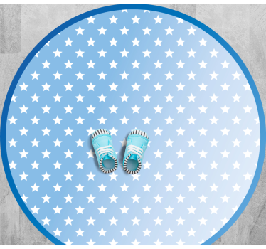 Små blå stjärnor design matta sovrum - Tenstickers