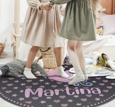 Lila moln med namn Andra Vinylmattor - Tenstickers