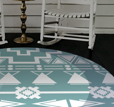 Stamgeometri Vinylmatta geometrisk - Tenstickers