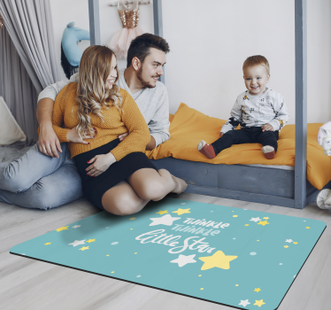 Stjärna blinkar vinylmatta - Tenstickers