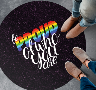 Stolt meddelandedesign Vinylmattor med fraser - Tenstickers