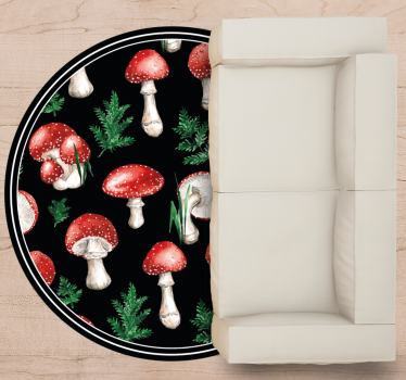 Svampskogsmotiv Vinylmatta natur - Tenstickers