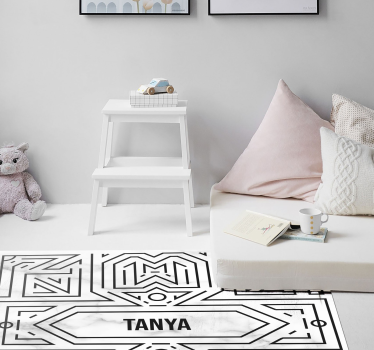 Art déco-labyrint Vinylmatta Ungdom - Tenstickers
