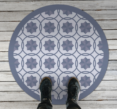 Symmetriska geometriska mönster Vinylmatta geometrisk - Tenstickers