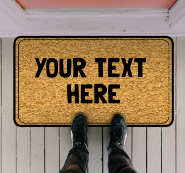 Text ingång skräddarsydda mattor - Tenstickers