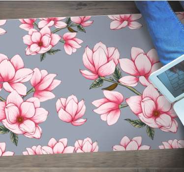Träd vacker magnolia blomma matta - Tenstickers