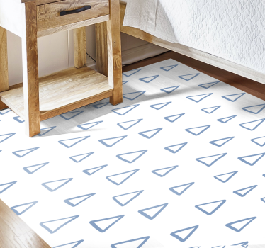 Triangelmönstrad design Vinylmatta geometrisk - Tenstickers
