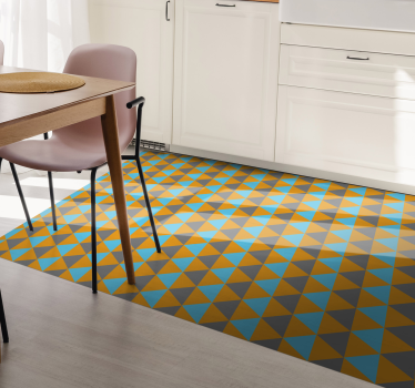 Triangulär sammansättning Vinylmatta geometrisk - Tenstickers