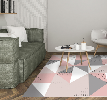 Triangulära färgsegment Vinylmatta geometrisk - Tenstickers