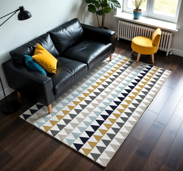 Triangulära mönstereffekter Vinylmatta geometrisk - Tenstickers