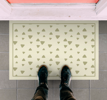 Triangulärt mönster Vinylmatta geometrisk - Tenstickers