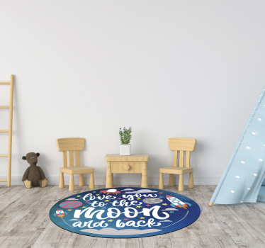 Utrymme barn vinyl matta - Tenstickers