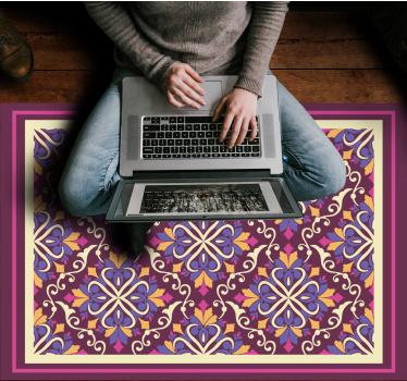 Utsmyckade kakelmönster Vinylmatta geometrisk - Tenstickers