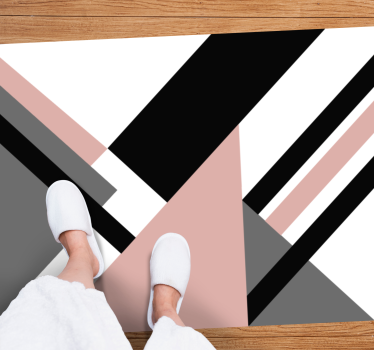Vinkelkontrast Vinylmatta geometrisk - Tenstickers
