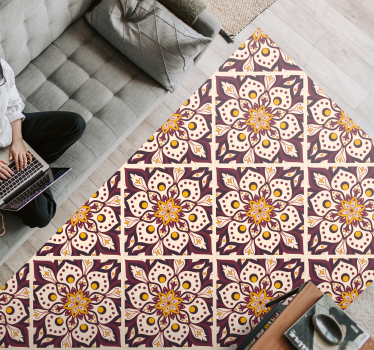 Vintage mandala mönster mandala matta - Tenstickers