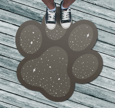 Vinyl matta hund tass djur matta - Tenstickers