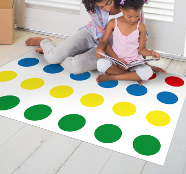 Vinyl matta twister spel vinyl matta - Tenstickers