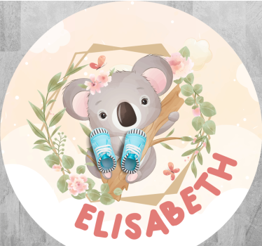 Vinylmatta adorabel koala konst - Tenstickers
