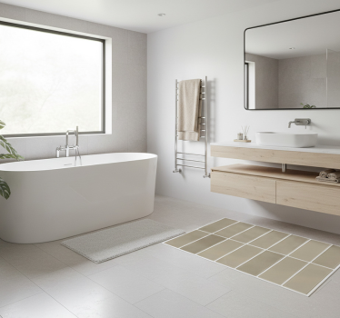 Vinylmatta badrum linear stone natur - Tenstickers