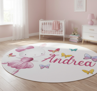 Vinylmatta djur dansande ballerina - Tenstickers