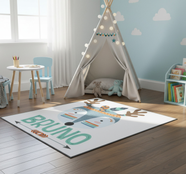 Vinylmatta djur nordisk rådjur med namn - Tenstickers