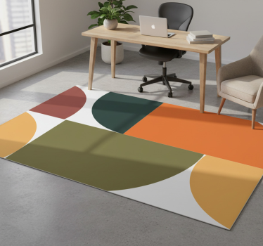 Vinylmatta geometrisk abstrakt konst - Tenstickers