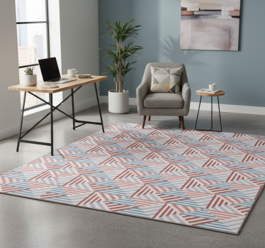 Vinylmatta geometrisk abstrakta trianglar - Tenstickers