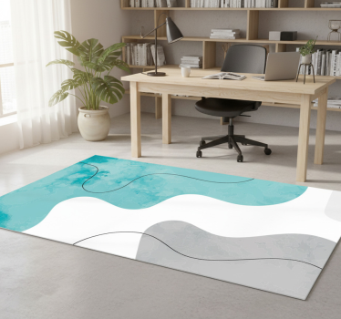 Vinylmatta geometrisk akvarellformer - Tenstickers