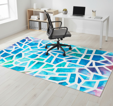 Vinylmatta geometrisk akvarelltriangel glas mosaik - Tenstickers