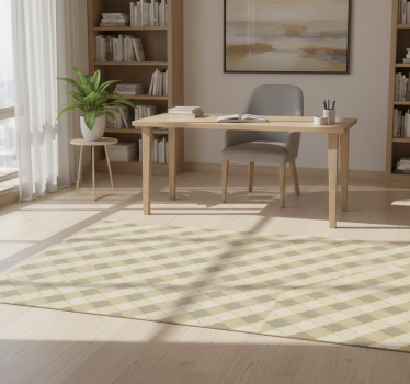 Vinylmatta geometrisk beige art deco mönster - Tenstickers