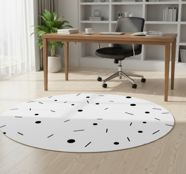 Vinylmatta geometrisk cirkel och linje konfetti - Tenstickers