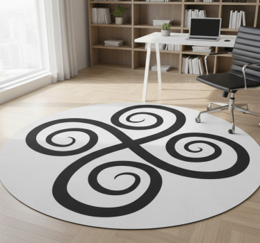 Vinylmatta geometrisk elegant snurr element - Tenstickers
