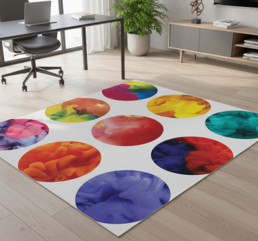 Vinylmatta geometrisk färgade rökstickers - Tenstickers