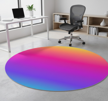Vinylmatta geometrisk färgglad gradientcirkel - Tenstickers