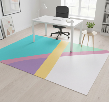 Vinylmatta geometrisk färgglada bakgrundsblock - Tenstickers
